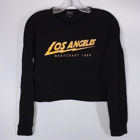 Riot Queen Tops - Riot Queen Los Angeles Westcoast 1989 Long Sleeve Cropped Tshirt